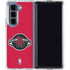 NBA Houston Rockets Distressed Galaxy Z Fold5 5G Clear Case